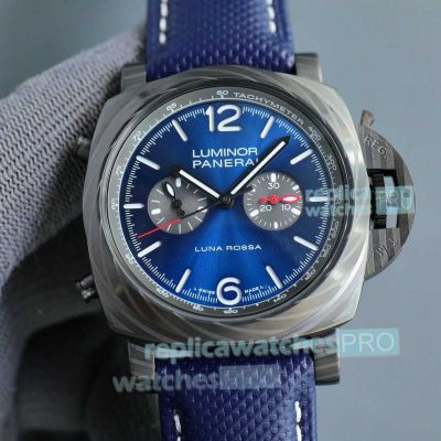 Replica Panerai Luminor Chrono Luna Rossa Blur Dial Men 47mm Automatic Movement Watch